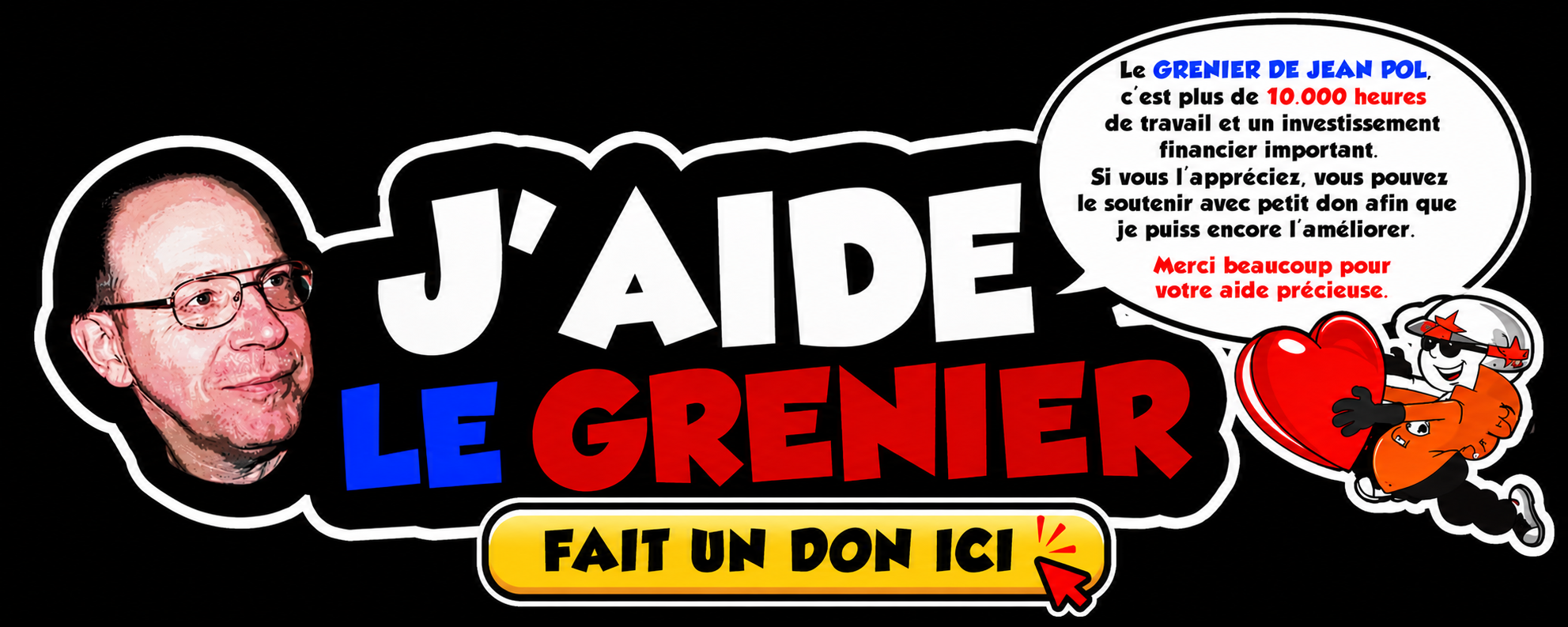 Soutenez le Grenier de Jean-Pol - Faire un don